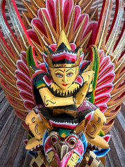 NEW Balinese Hand Carved & Crafted Wooden Wisnu / Garuda Sculpture - Bali Art