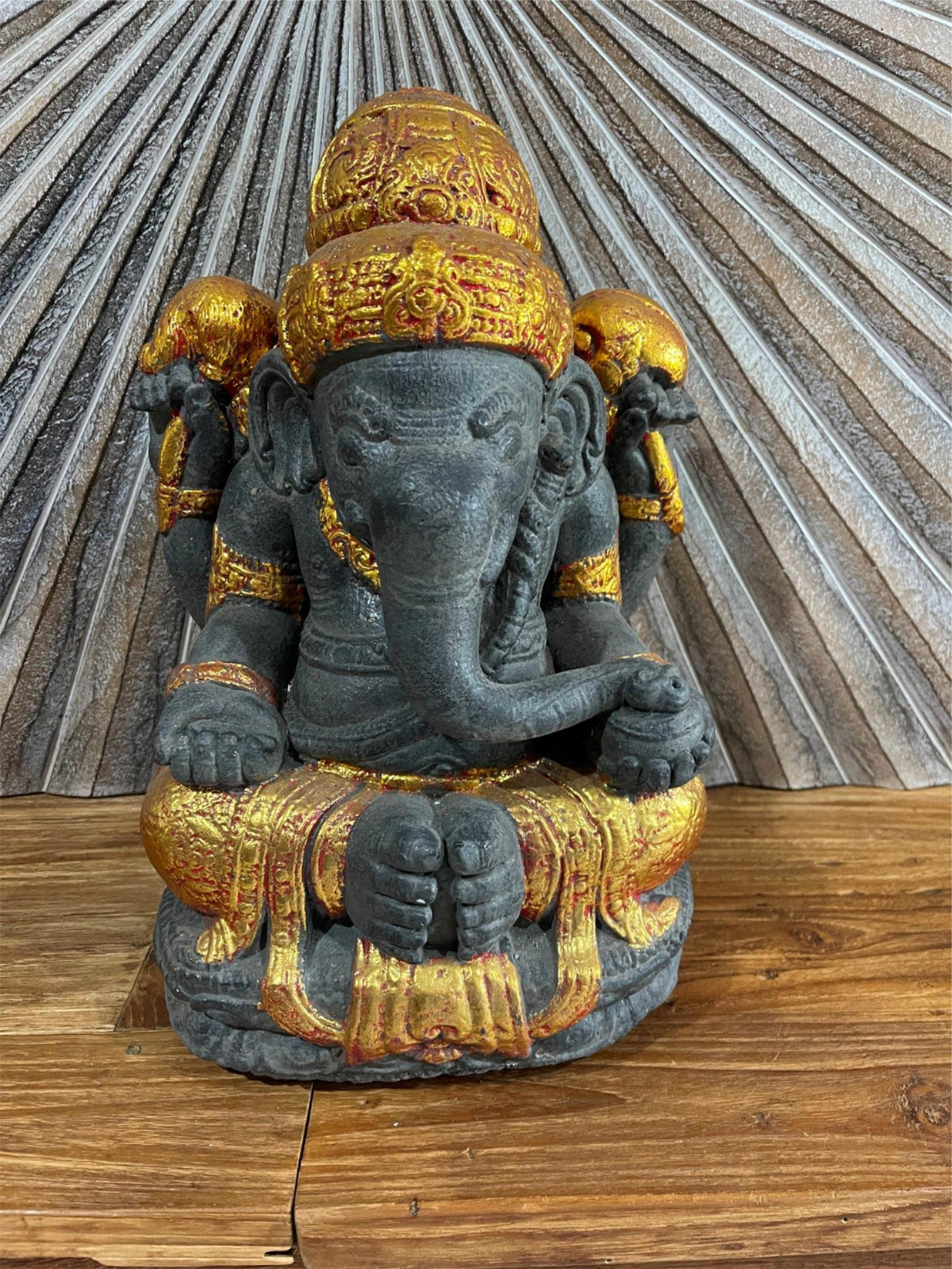 NEW Balinese Cast Ganesha Statue - Stunning Bali Ganesh 37cm - 3 Colours Avail