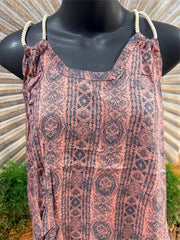 Ladies Cotton Bali Top / One Size / Balinese Summer Casual Top Racer Back Straps