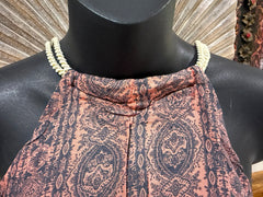 Ladies Cotton Bali Top / One Size / Balinese Summer Casual Top Racer Back Straps