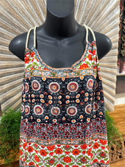 Ladies Rayon/Cotton Bali Maxi Dress / One Size / Cool Summer Casual Dress