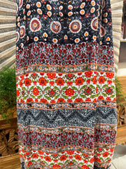 Ladies Rayon/Cotton Bali Maxi Dress / One Size / Cool Summer Casual Dress