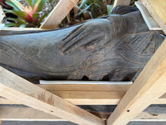 Quality Polished Greenstone Balinese Reclining Dewi Statue - Bali Master Carved