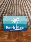 NEW Balinese Timber BEACH HOUSE Sign - Bali Beach House Sign