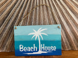 NEW Balinese Timber BEACH HOUSE Sign - Bali Beach House Sign