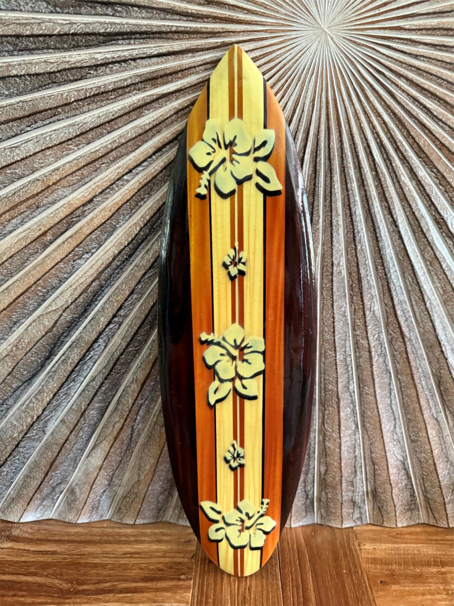 NEW Bali Handmade Air Brushed Surfboard Wall Decor 50cm - Bali Surfboard Sign
