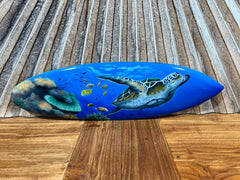NEW Bali Handmade Air Brushed Surfboard Wall Decor 50cm - Bali Surfboard Sign