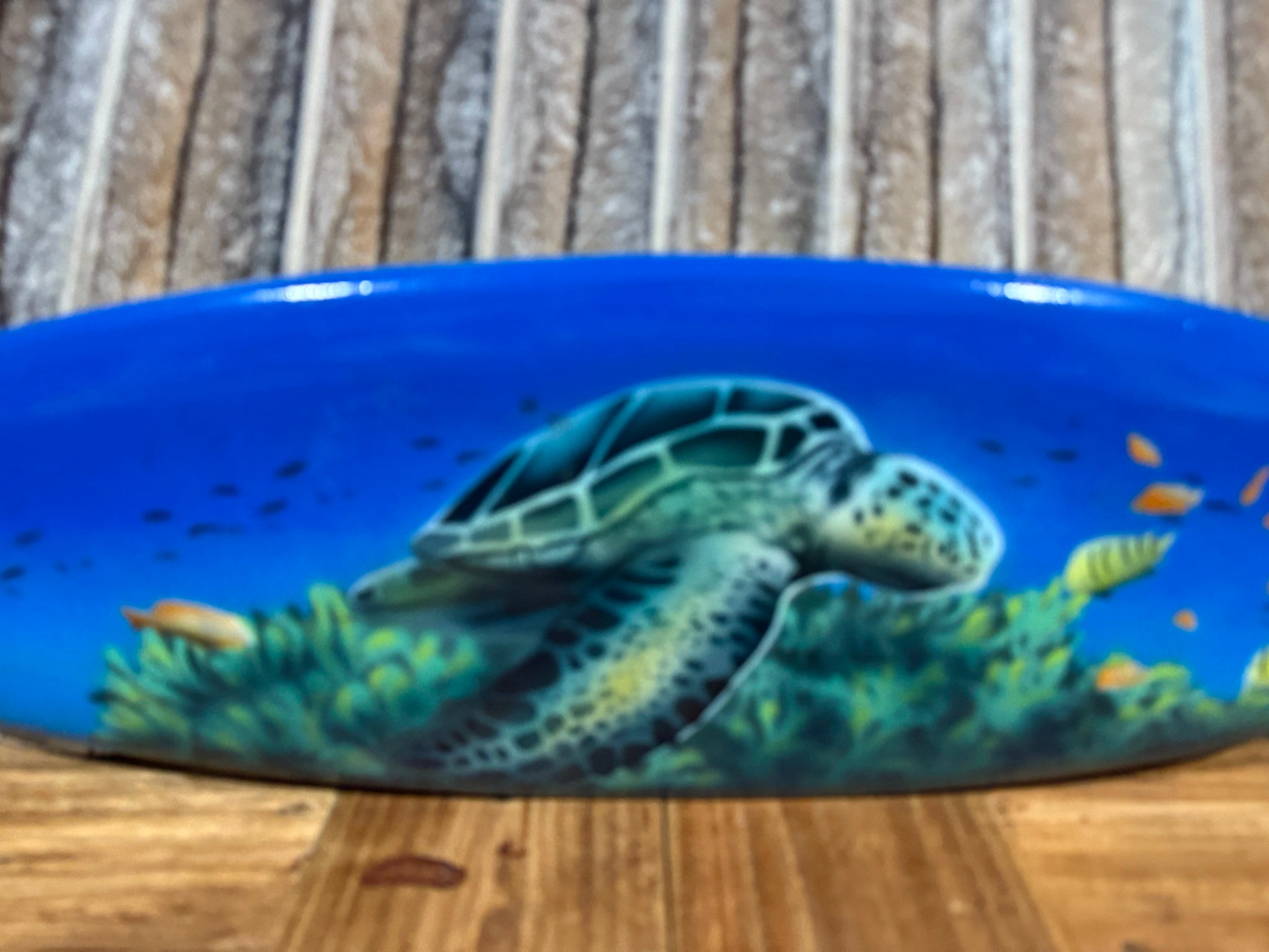 NEW Bali Handmade Air Brushed Surfboard Wall Decor 50cm - Bali Surfboard Sign