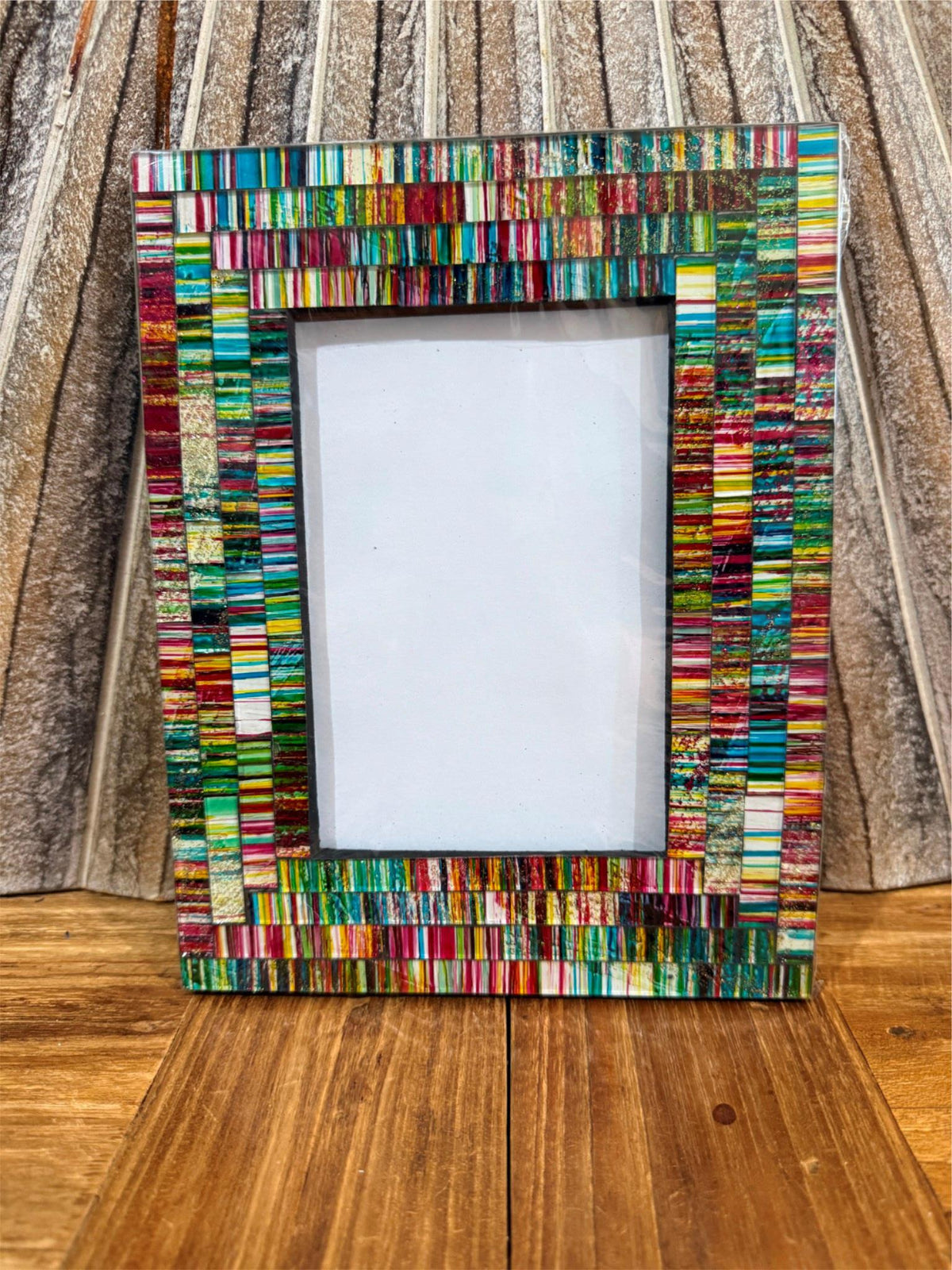 NEW Balinese Mosaic Photo Frame Suit 10 x 15cm Photo - Glass Mosaic Photo Frame