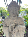Balinese Cast Concrete Buddha Statue w/Chakra Hands - Bali Buddha Statue 75cm