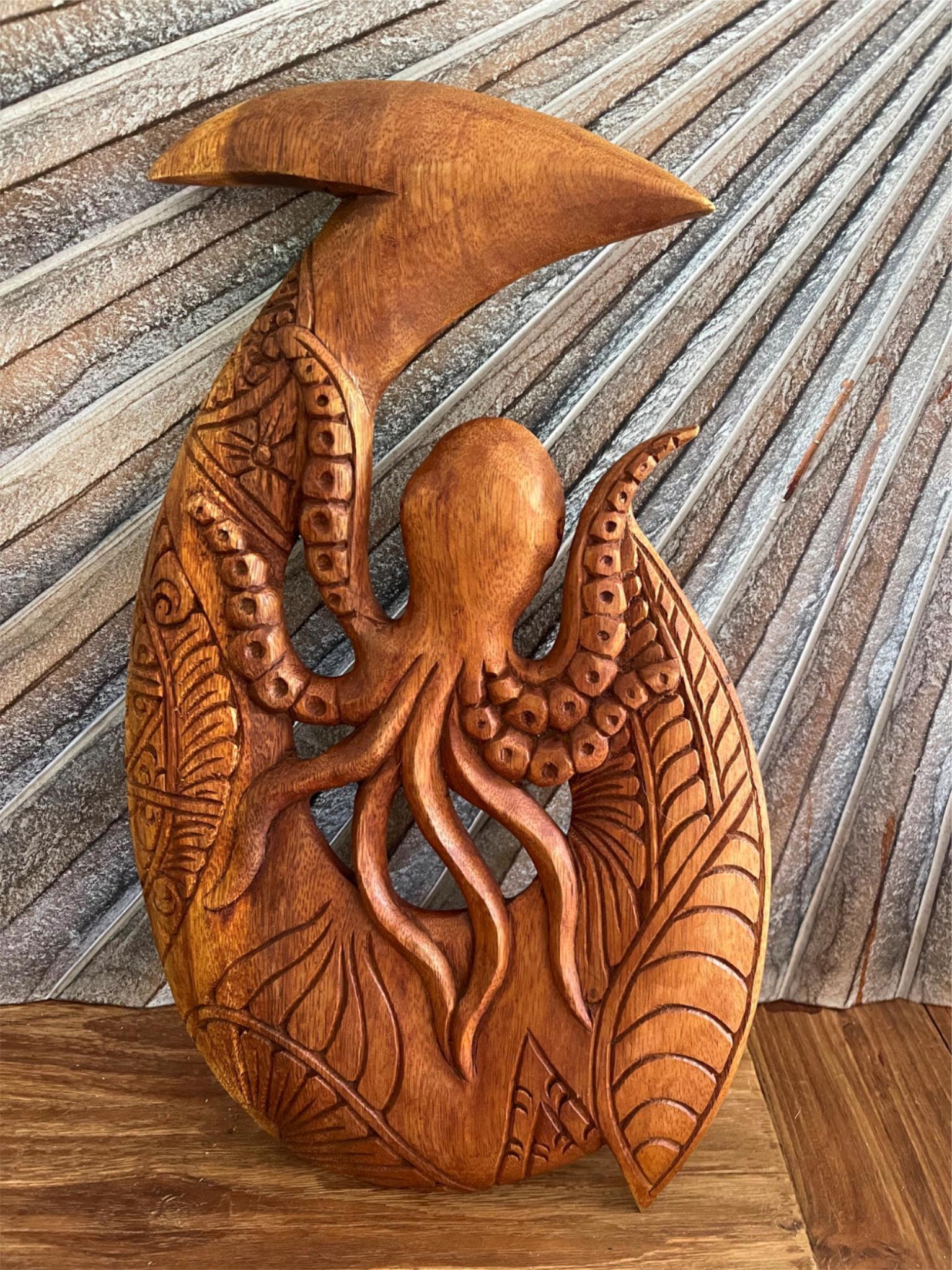 Hand Crafted Polynesian Fishing Hook Wall Art