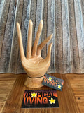 Balinese Hand Carved Wooden Jewellery Hand - Bali Hand Ring Holder - 3 Colours