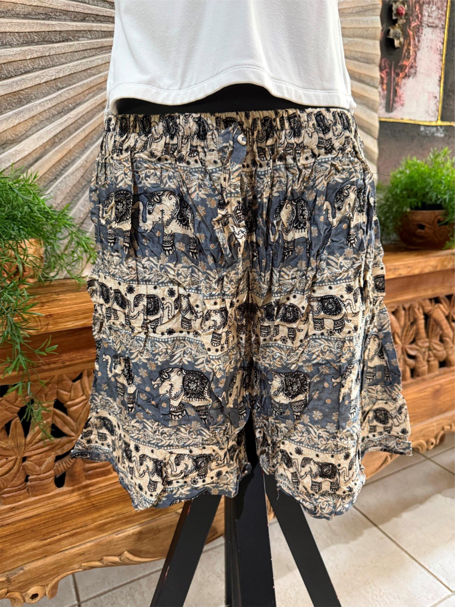 Ladies Bali Beach / Shirred Waist Bali Shorts SO COMFY XXL - Ladies Bali Shorts