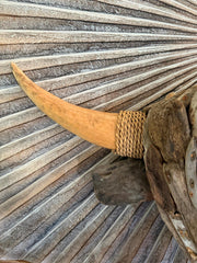 NEW Bali Handmade Driftwood Bull Head Wall Decor 75cm - Bali Driftwood Wall Art