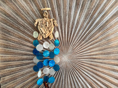 Driftwood Turtle/Capiz Shell Windchime / Mobile - Bali Turtle Windchime S