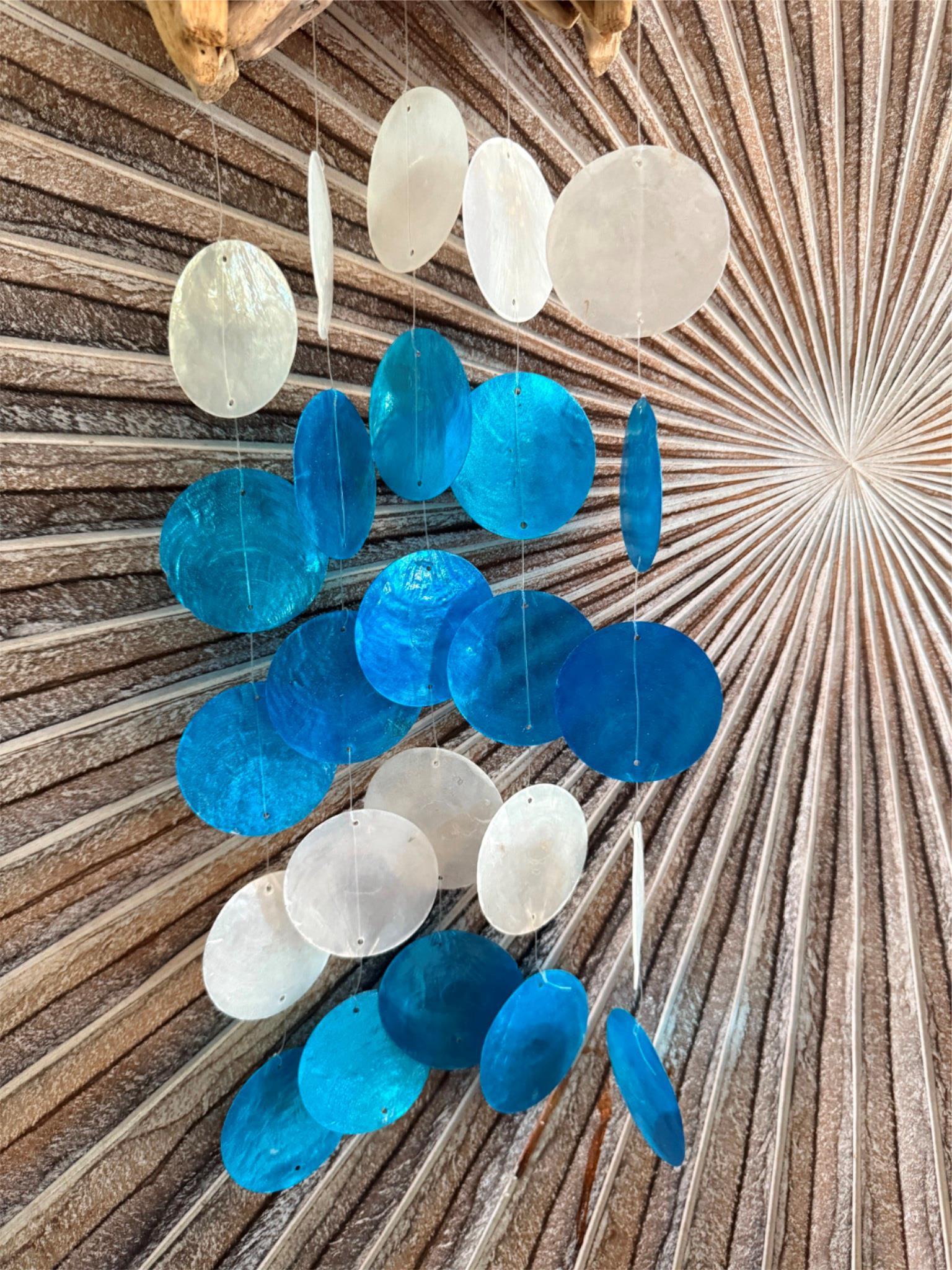 Driftwood Starfish/Capiz Shell Windchime / Mobile - Bali Starfish Windchime S