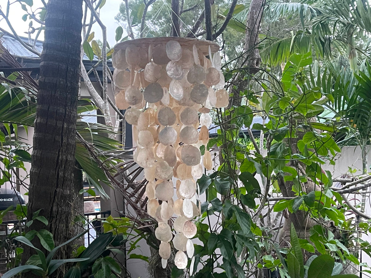 NEW Capiz Shell Mobile or Wind Chime or Pendant Light Shade 100cm