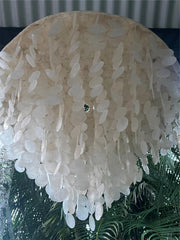 NEW LARGE Capiz Shell Mobile or Wind Chime or Pendant Light Shade STUNNING!!