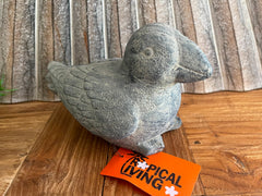 NEW Balinese Cast Concrete Bird Statue - Bali Bird Statue - Small Bird Statue