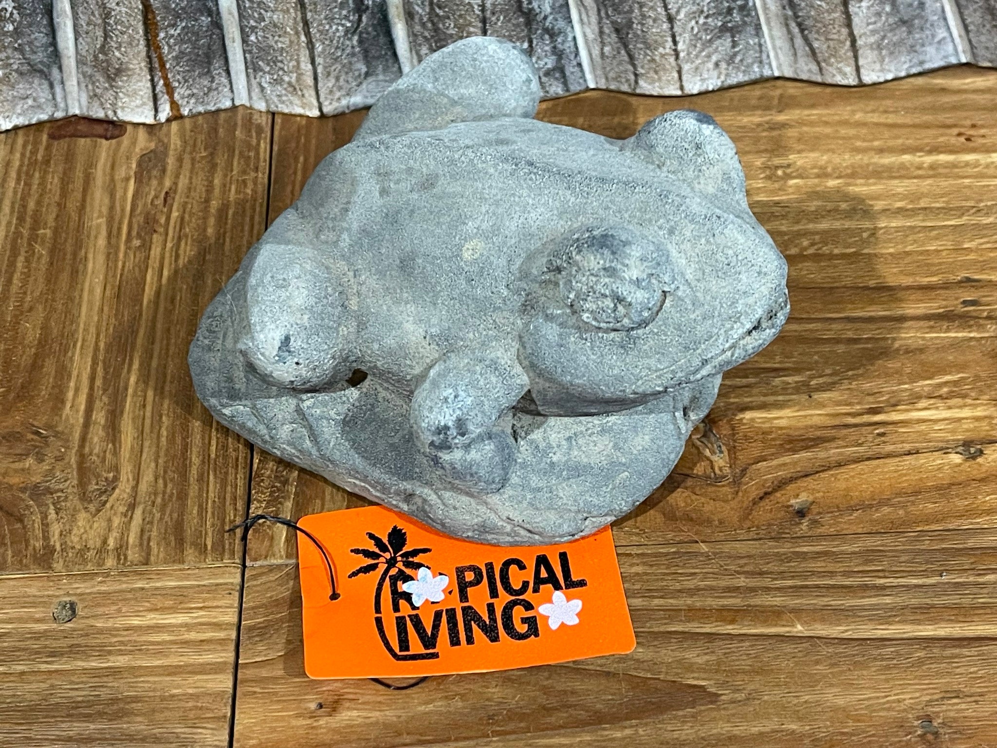 NEW Balinese Cast Concrete Frog Statue - Bali Frog Statue - Small Frog Statue