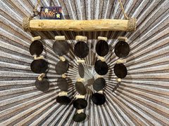NEW Balinese Capiz Shell Windchime / Mobile - 5 Strand Bar Bali Chimes