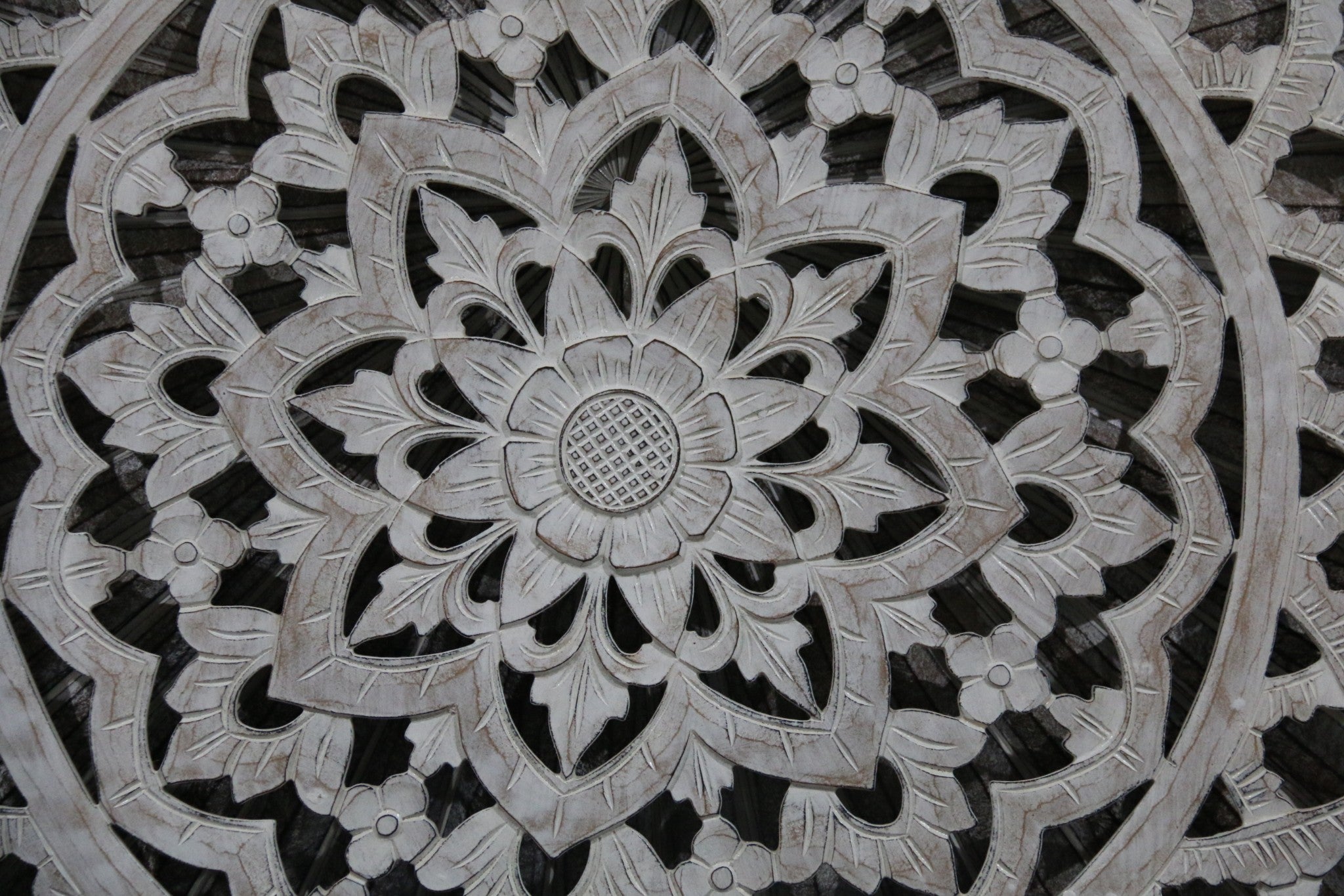 NEW BALINESE CARVED MDF/WOOD MANDALA / TROPICAL WALL PANELS - BALI WALL ART