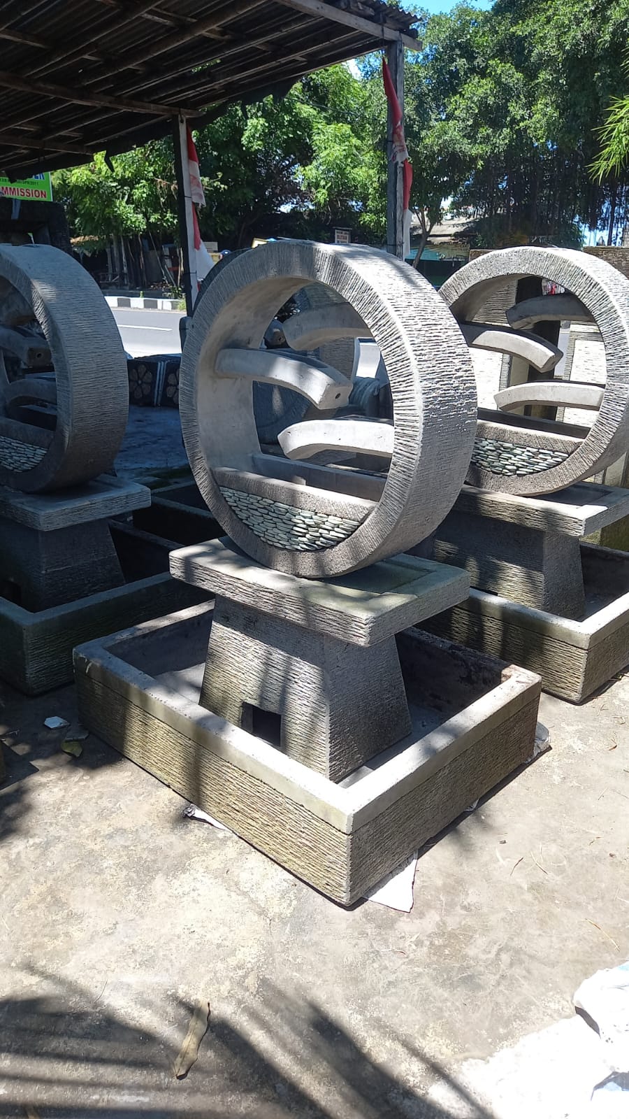 Bali Cascading Wheel Style Water Feature - Balinese Garden Water Feature M