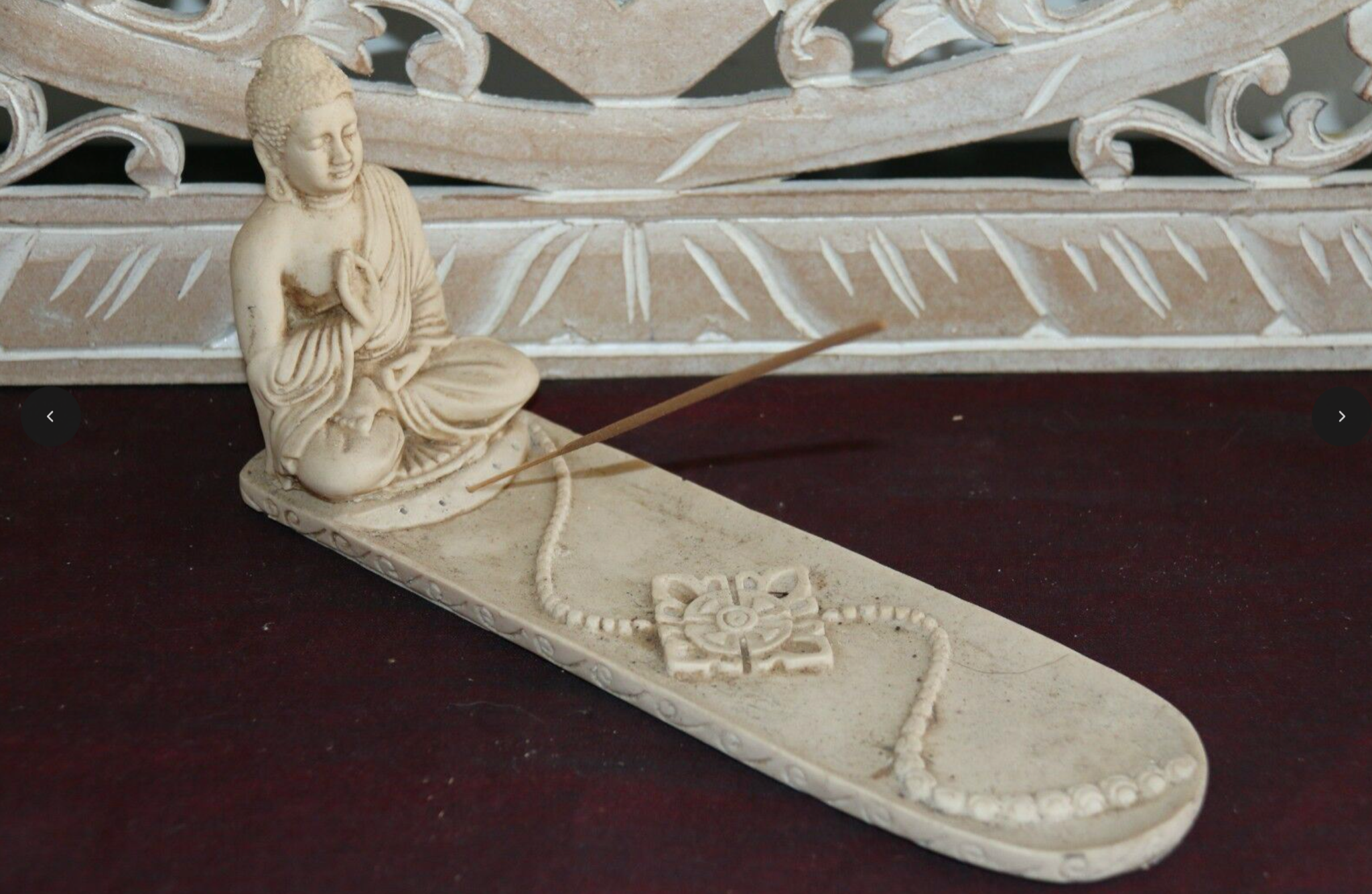 NEW Balinese Resin Buddha Incense Holder - Bali Buddha Incense Stick Holder