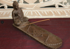 NEW Balinese Resin Buddha Incense Holder - Bali Buddha Incense Stick Holder