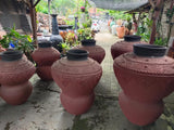 Balinese Hand Crafted Traditional Concrete/Terra Style Pot - Bali Feature Pot M