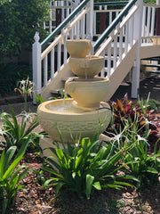 Bali Cascading Frangipani Style Water Feature - Balinese Garden Water Feature