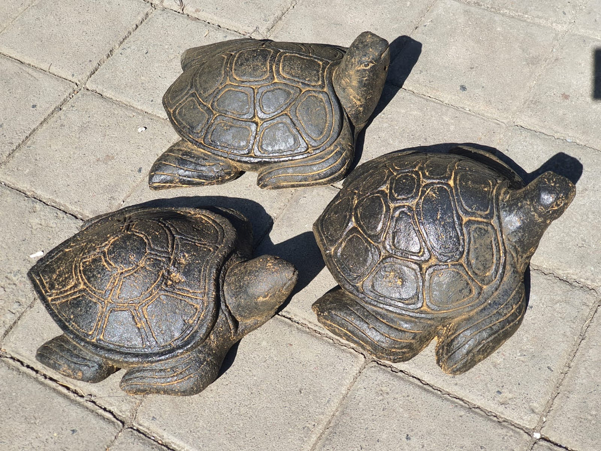 Hand Carved Polished Greenstone Turtle Statue - Bali Turtle Statue - Stone Turtl