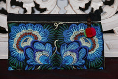 NEW Balinese Embroidered Make-Up Purse / Accessories Bag - MANY COLOURS