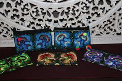 NEW Balinese Embroidered Make-Up Purse / Accessories Bag - MANY COLOURS