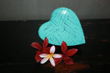 NEW Bali Hand Crafted Wooden Heart Bowl / Dish - MANY COLOURS AVAILABLE