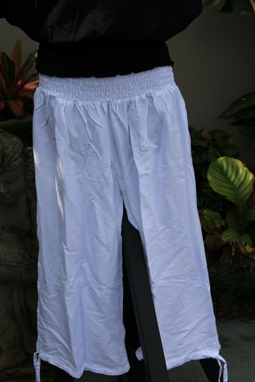 Ladies Bali Beach / Shirred Waist Bali Capri Pants - SO COMFY - Suit Maternity L