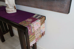 NEW Balinese 2m Table Runner - Beautiful Fabric w/Beading & Coins - MANY COLOURS