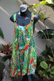 NEW Cotton Summer Sun Dress - One Size - Bali Beach Dress - Casual Cotton Dress