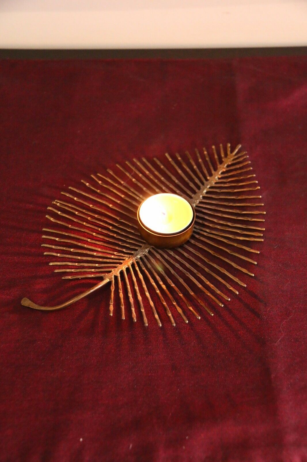 NEW Balinese Metal Leaf T-Light Candle Holder - Bali Candle Holder - 3 DESIGNS!!