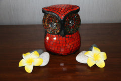 NEW Balinese Hand Crafted Wooden / Mosaic Owl - Many Colours Available FREE POST