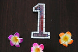 NEW Balinese Mosaic House Number - Choose from 1-0 - Mosaic House or Unit Number