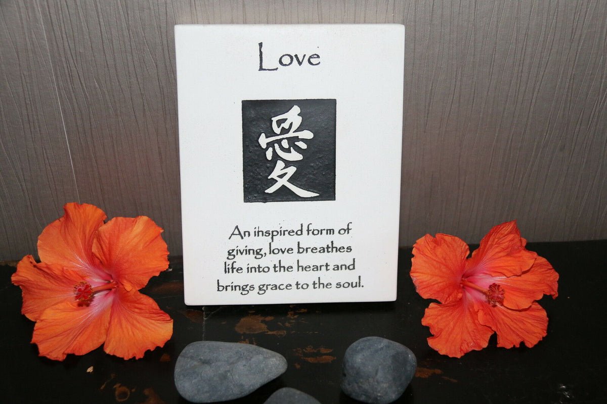 Brand New Balinese Hanging LOVE Affirmation Plaque