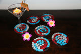 NEW Hand Crafted Balinese Mosaic Coasters - Bali Mosaic Coasters - MANY COLOURS