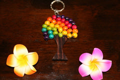 NEW Hand Crafted Tree of Life Keyring - MANY COLOURS - Perfect Inexpensive Gift