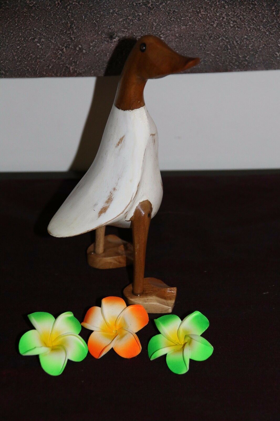 NEW Balinese Hand Carved & Crafted Wooden Rice Paddy Duck - 5 Colours SM or LG