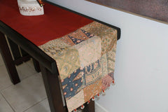 NEW Balinese 2m Table Runner - Beautiful Fabric w/Beading & Coins - ASST COLOURS