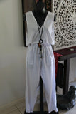 NEW Ladies Long Jumpsuit / One Size / Choose from Black, Blue, White or Orange