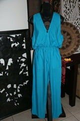 NEW Ladies Long Jumpsuit / One Size / Choose from Black, Blue, White or Orange