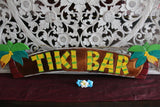 NEW Hand Crafted & Carved TIKI BAR Sign - Tropical Island Bali Bar Sign