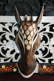 NEW Balinese Hand Carved Wooden African Animal Mask -  African Wall Art